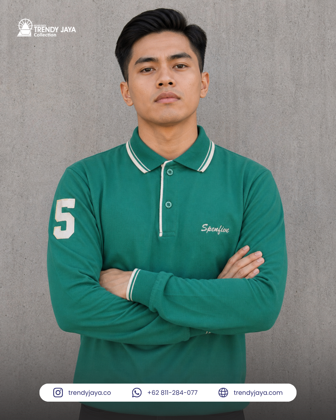 Kaos Polo Lengan Panjang
