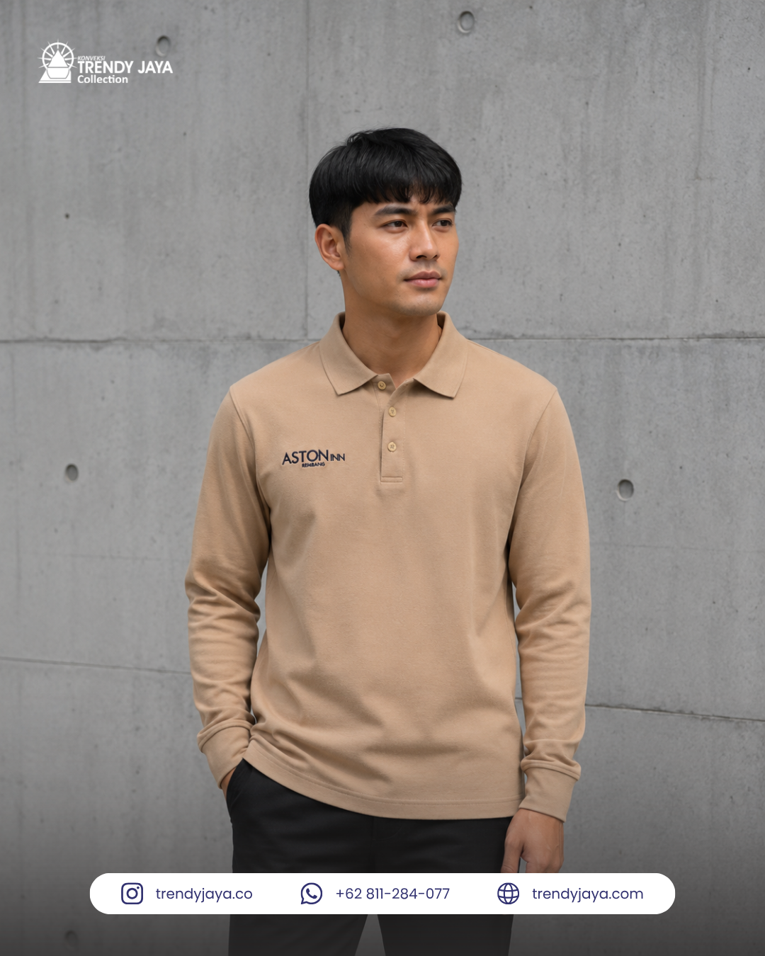 Kaos Polo Lengan Panjang