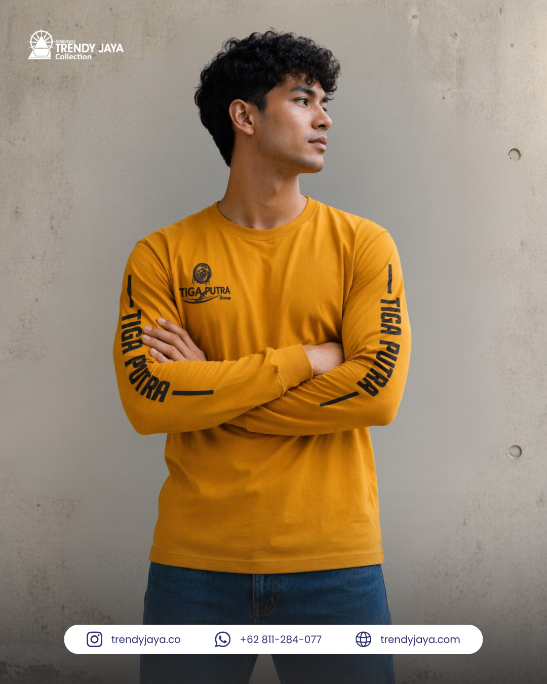 Kaos Sablon Lengan Panjang