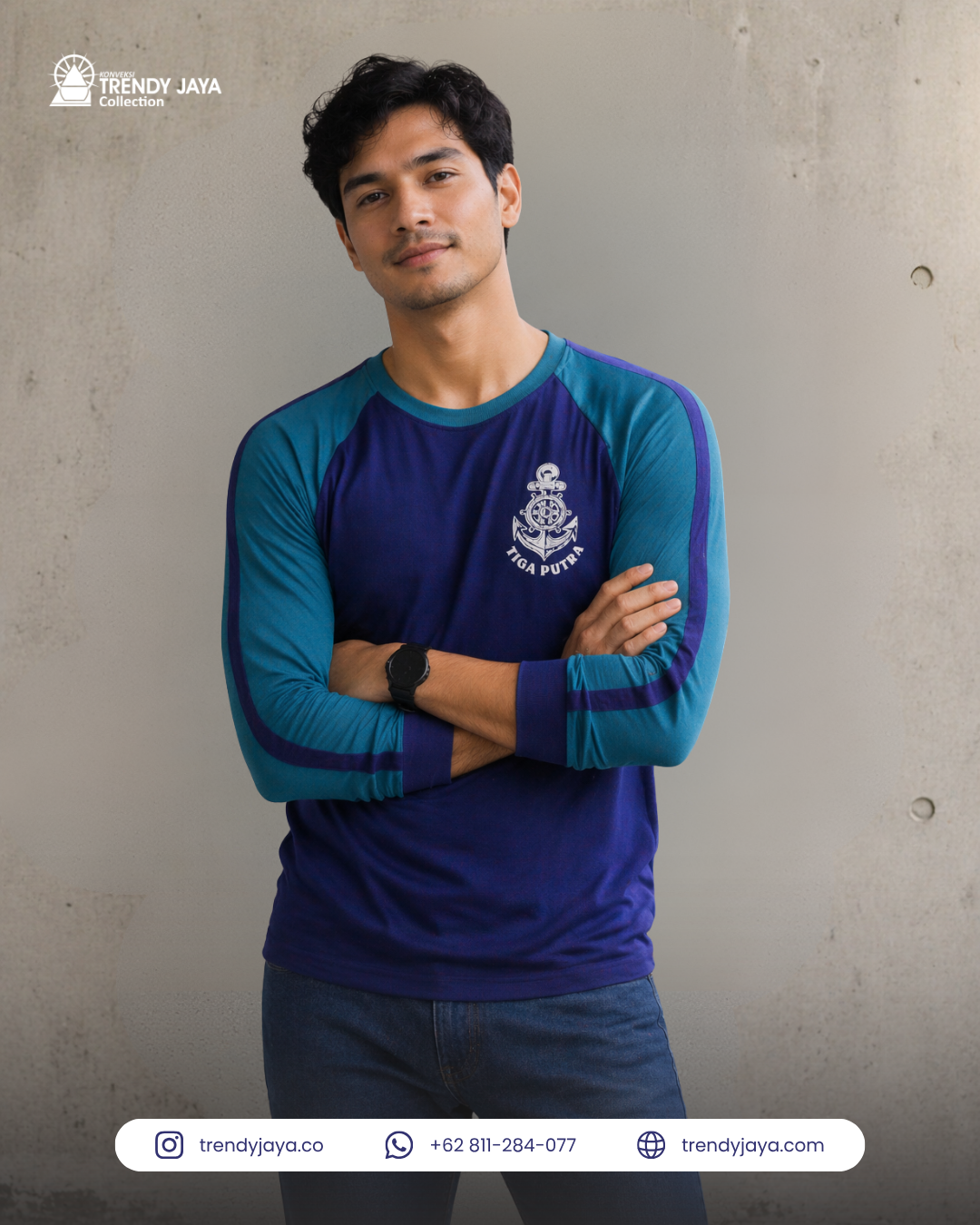 Kaos Sablon Lengan Panjang