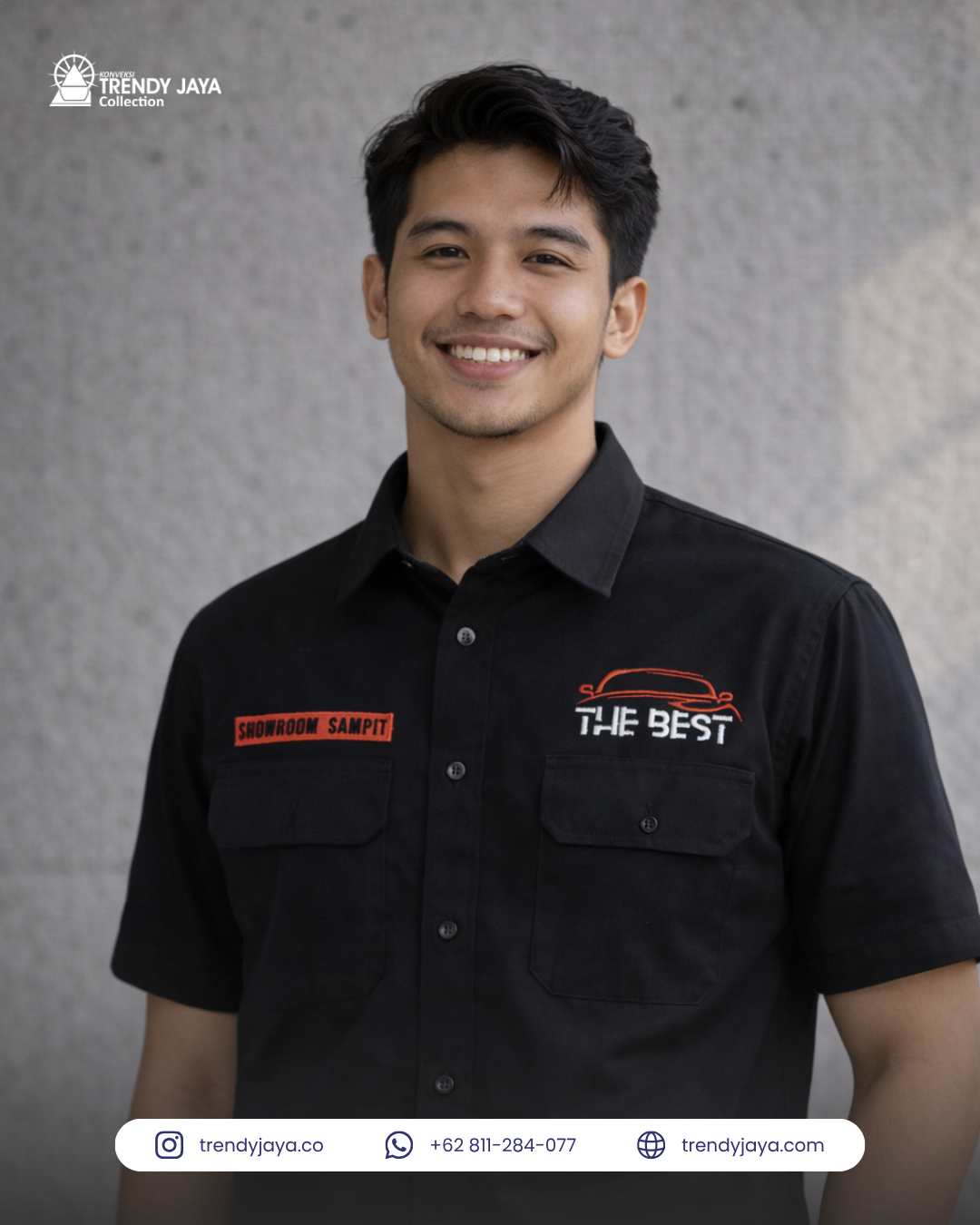 Kemeja Kerja Bordir